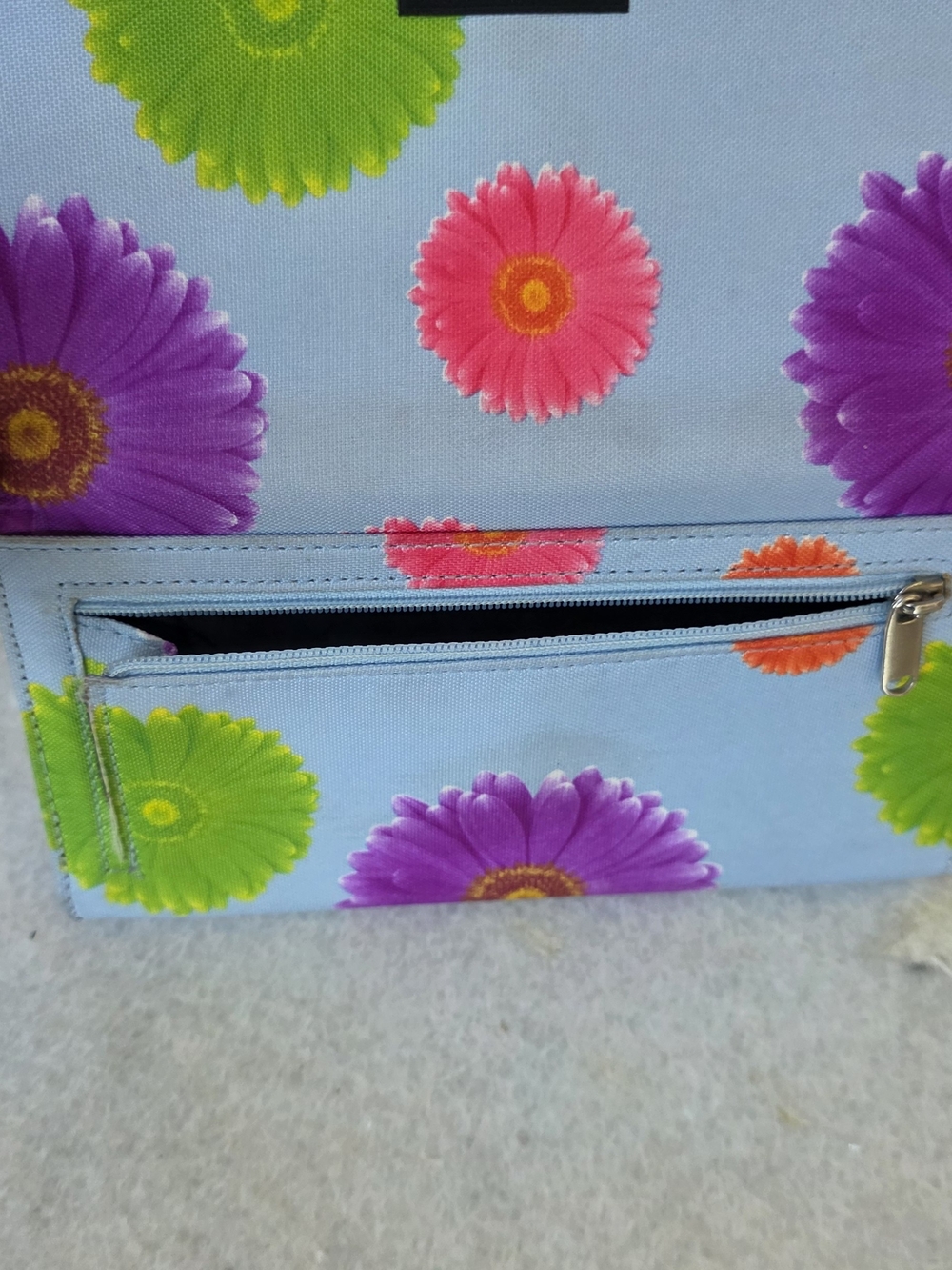 Vintage Kate Spade New York Daisy Print Envelope Wallet Y2K - Picture 5 of 7